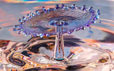 Fotografía de gotas de agua