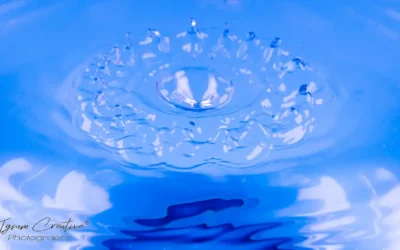 Fotografía de gotas de agua